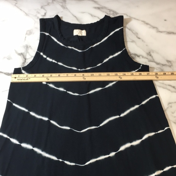 TXS By Thread Supply Vintage Black White Striped Shift Tank‎ Dress Womens Large - Picture 8 of 9